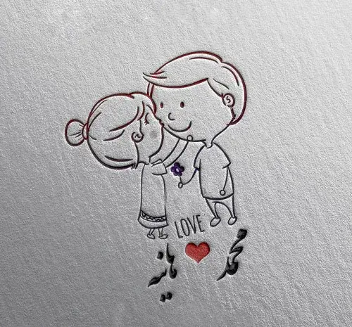 عکس نوشته علی و هانیه