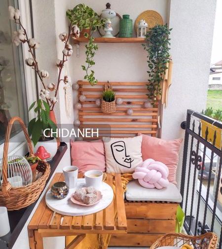 عکس ایده برای دکوراسیون بالکن کوچک