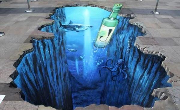 عکس سه بعدی دریا