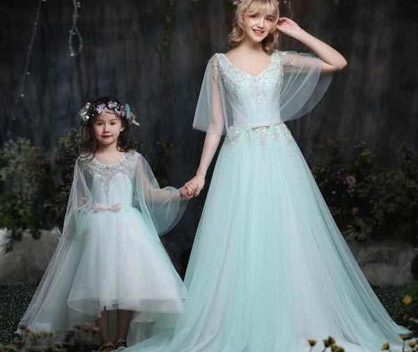 عکس لباس عروس آبی فیروزه ای