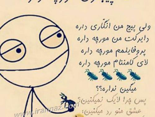 عکس نوشته طنز نظرسنجی