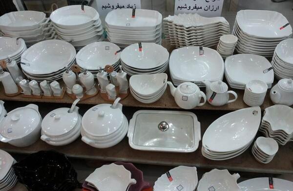 عکس ظرف سفید سرامیکی