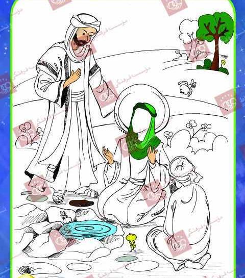 عکس حرم امام رضا برای رنگ آمیزی