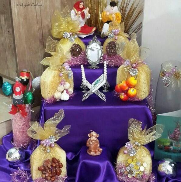 عکس سفره هفت سین پلکانی
