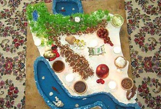عکس سفره هفت سین پلکانی