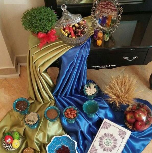 عکس سفره هفت سین پلکانی