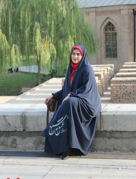 عکس کریشی چادر مشکی