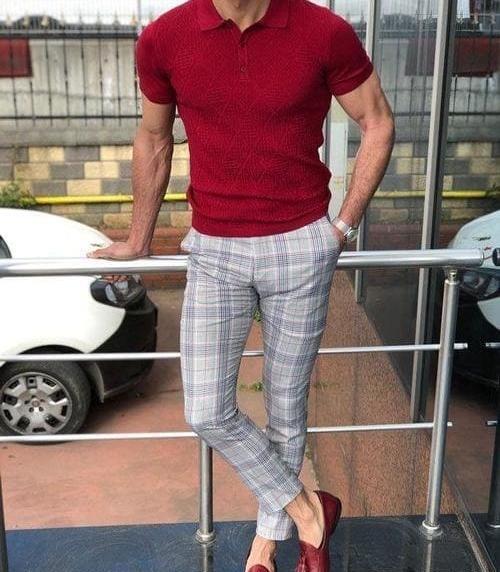 عکس لباس مجلسی مردانه رنگ زرشکی