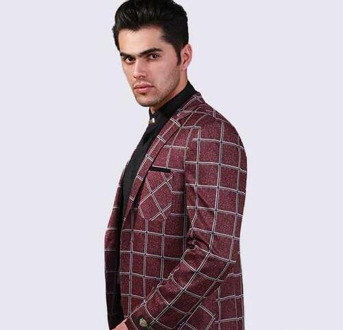 عکس لباس مجلسی مردانه رنگ زرشکی