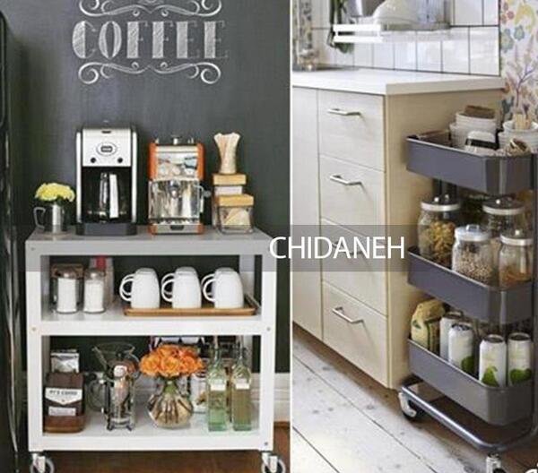 عکس ایده برای اشپزخانه کم کابینت