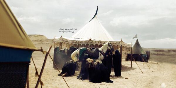ظهر عاشورا عکس حضرت زینب و امام حسین