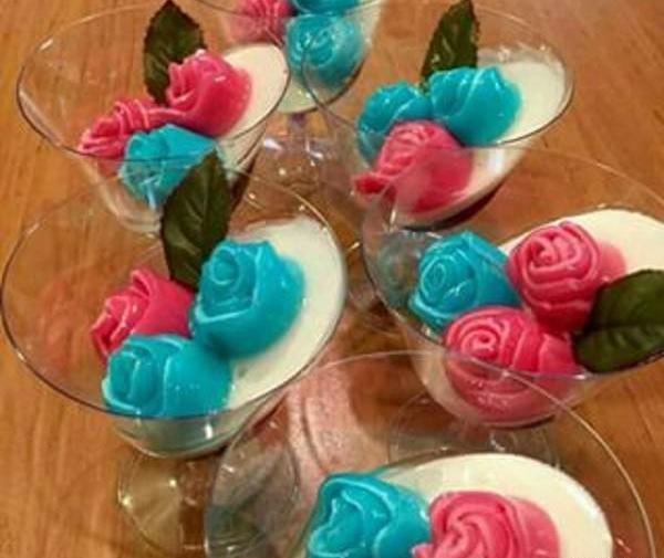 عکس تزیین ژله بستنی رولی
