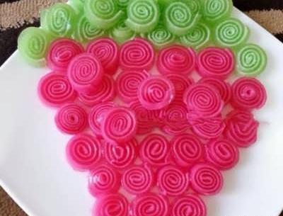عکس تزیین ژله بستنی رولی