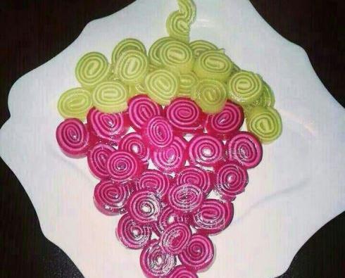 عکس تزیین ژله بستنی رولی