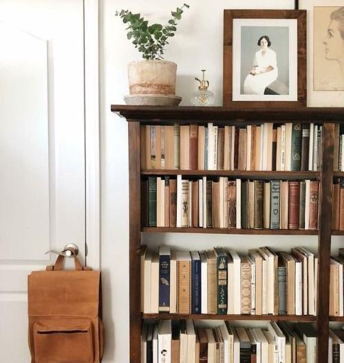 عکس ایده برای تزئین قفسه کتاب
