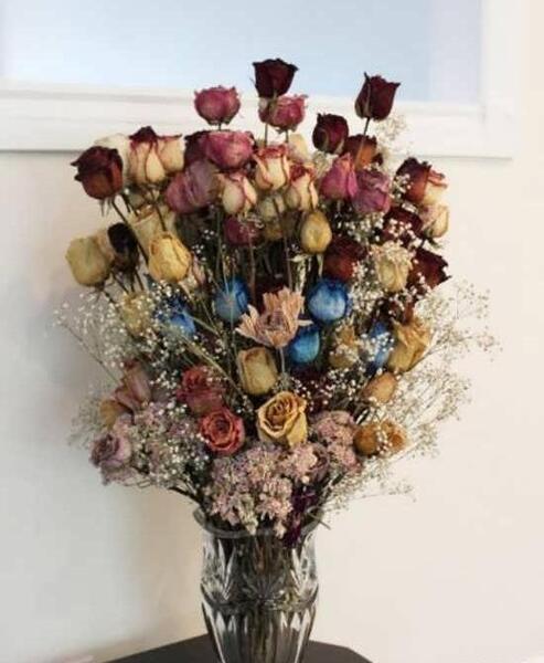 عکس ایده برای نگهداری گل خشک