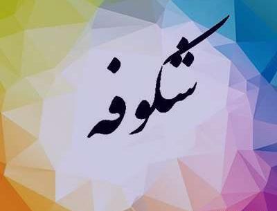 عکس نوشته ی شکوفه