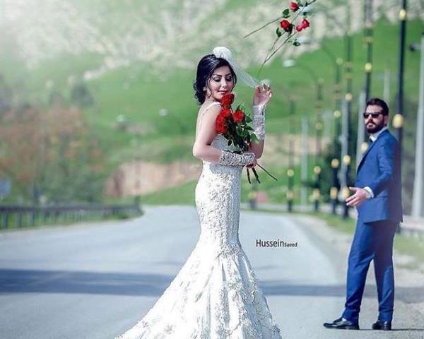 عکس ژست زیبا عروس و داماد