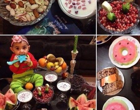 عکس یلدای سه نفرمون مبارک