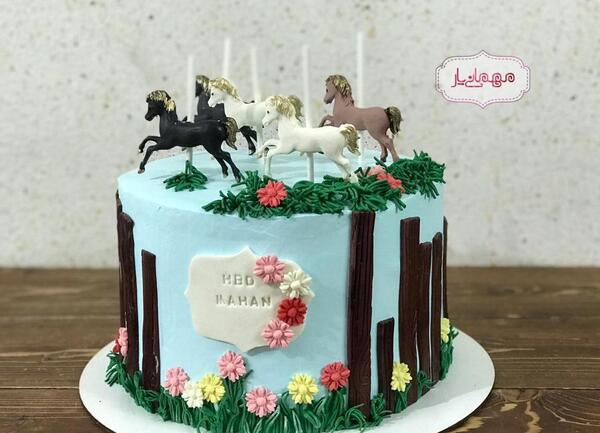عکس کیک تولد پسرانه جنگلی