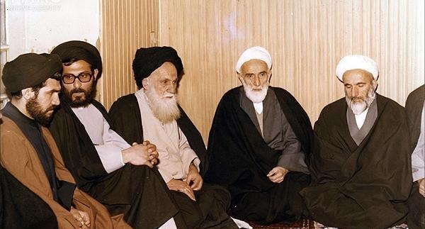 عکس آیت الله فلسفی با زن