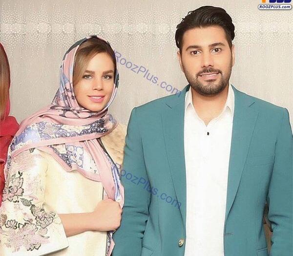 عکس احسان خواجه امیری با همسرش