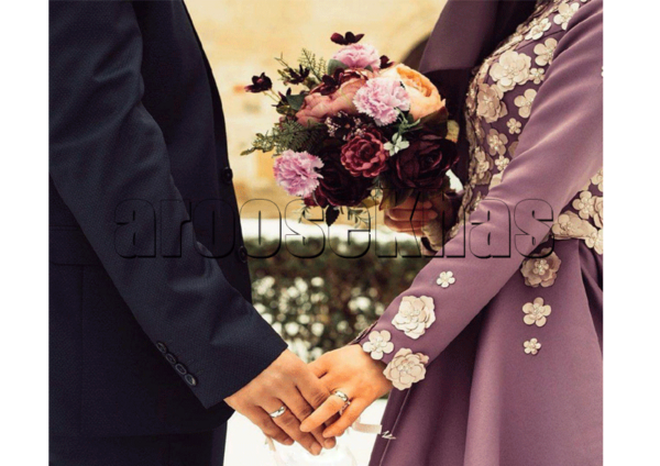 ژست عکس عروس و داماد در محضر
