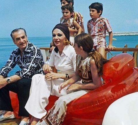 عکس رضا شاه و فرح