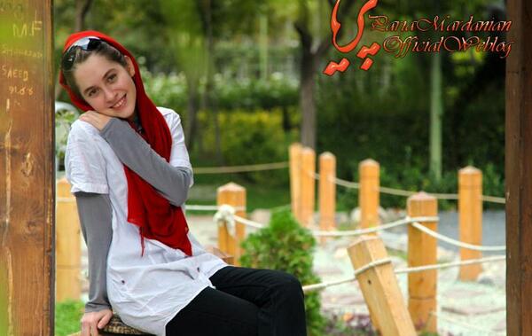 عکس پریا مردانیان در اهوی پیشونی سفید