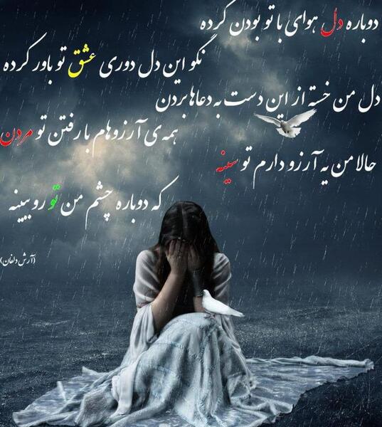 عکس نوشته تو شادی گذشتمی