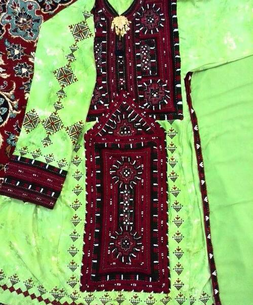 عکس لباس دست دوز افغانی