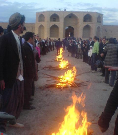 عکس شاه در چهارشنبه سوری