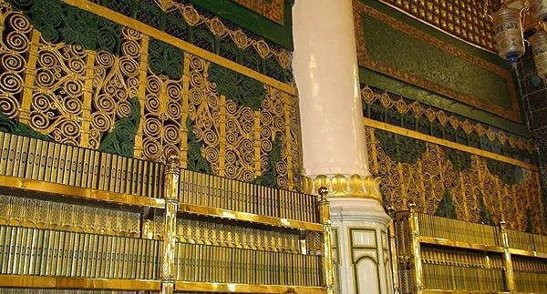 عکس روضه رضوان مسجد النبی