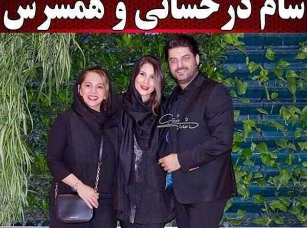 عکس بارداری همسر سام درخشان