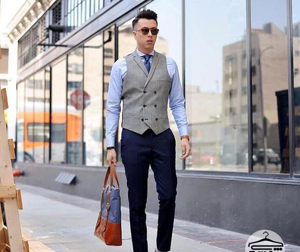 عکس لباس مجلسی مردانه همراه جلیقه