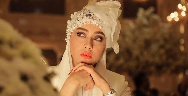 عکس بهاره کیان افشار با لباس عروس