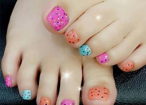 عکس ایده لاک ناخن پا