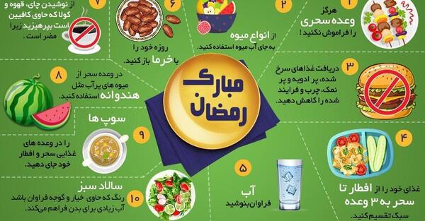 عکس غذای ماه رمضان