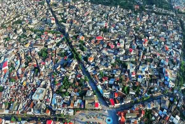 عکس هوایی رشت