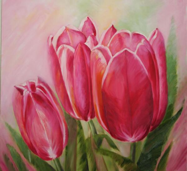 عکس گل لاله طراحی