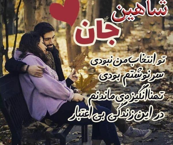 دانلود عکس نوشته ی شاهین