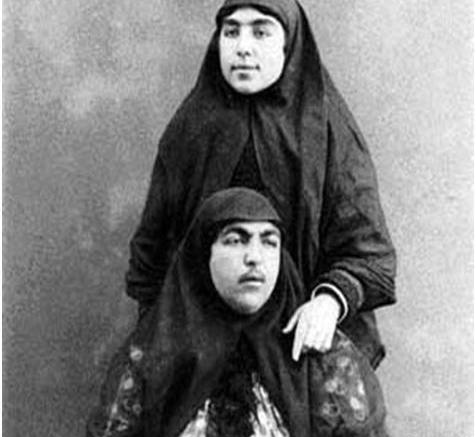عکس خنده دار زنان قاجار
