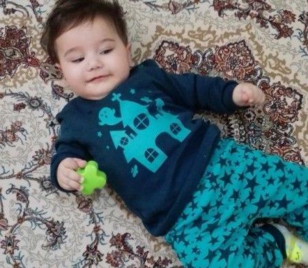 عکس نوشته پسرم و باباش عشق منن