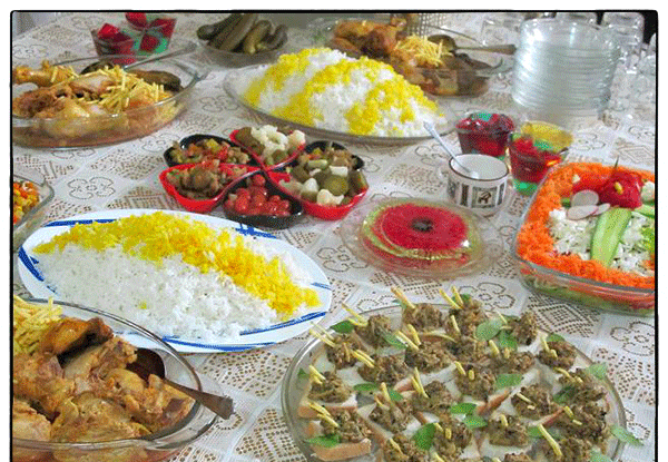عکس غذا شام
