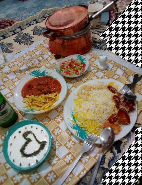 عکس غذا شام