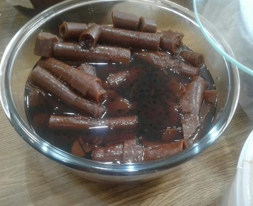 عکس لواشک لوله ای