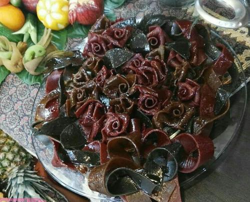 عکس لواشک لوله ای