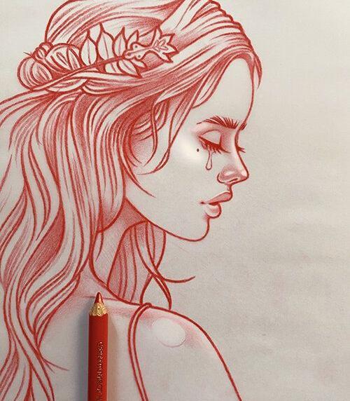عکس ایده های جالب برای نقاشی با مداد رنگی