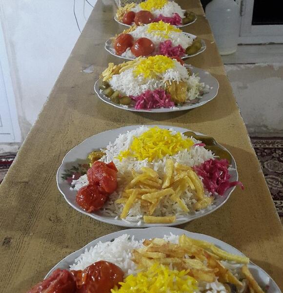 عکس غذا شب