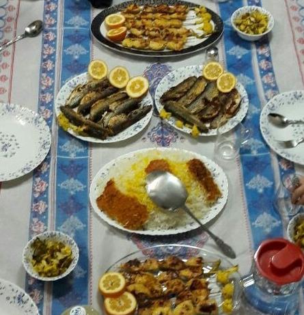 عکس غذا شب